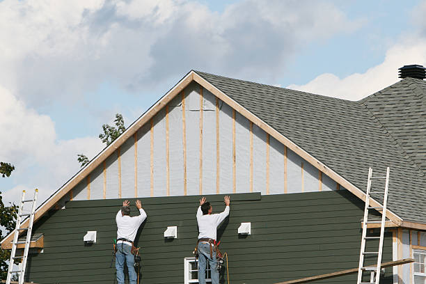 Professional Siding Contractor technician working in Semora, NC